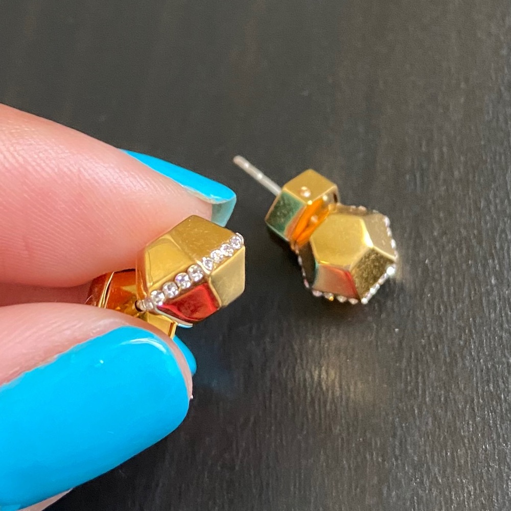 Via Saviene Hexagon Earrings